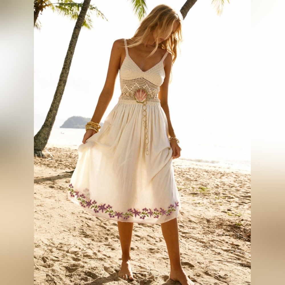 Chasing Unicorns After the Gold Rush Midi Dress